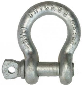 NEW Chicago Hardware SCREW PIN SHACKLE 6 1/2 TON USA 7/8'' 
