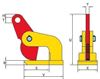 Picture of TDH - Terrier lightweight heavy duty clamp for safe and easy lifting of bending sheets